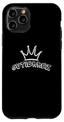Gutierrez Family Name - GUTIERREZ Name and Royal Crown Case for iPhone 11 Pro