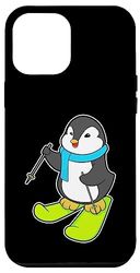 Carcasa para iPhone 14 Plus Pinguino Esquiador Esquí Deportes de invierno