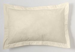 Funda de cojín color creme - 50 x 75 cm - 50% algodón / 50% polyester - 144 hilos, gramage: 115