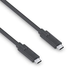 PureLink USB-C naar USB-C kabel, USB 3.1 Gen 1 met 5 GB/s gegevensoverdracht, zwart, 0,50 m