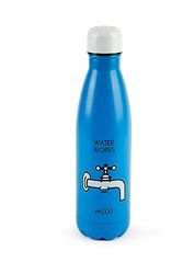 Excelsa Monopoly Bottiglia Termica, 50 Cl., Azzurra, Acciao INOX