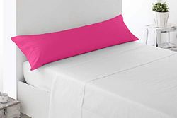 Miracle Home Funda Almohada, Suave y Cómoda, Algodón 50% Poliéster, Fucsia, 105 cm
