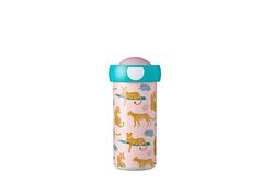 Mepal - School Beaker Campus - Drink Cup - Leak Proof School Cup For Children - Reusable Drink Cup - BPA-Free & Dishwasher Safe - 300 ml - Leopard