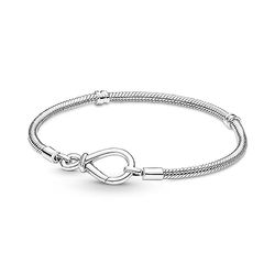 Pandora Moments Armband met slangenketting van sterlingzilver, met infinity-sluiting, 23