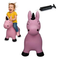 JAMARA HoppyDoo HoppyDoo HoppyDoo Springspeelgoed voor kinderen, springspeelgoed voor baby's, indoor/buiten, cadeau voor kinderen, tuinspeelgoed, bouncing, onderhoudsvriendelijk, BPA-vrij, met pomp