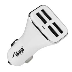 Akyga AK-CH-09 Lot de 4 chargeurs USB pour Allume-Cigare 5 V 1 A