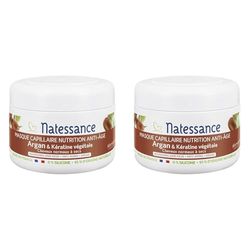 Natessance - Masque capillaire nutrition - Argan & Kératine végétale 200ml (Lot de 2)