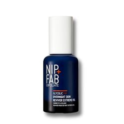 Nip+Fab Glycolic Fix Overnight Skin Reviver Extreme 8%, 45 ml, Face Skin Exfoliant with Lactic Acid and Special Formula to Soften, Hydrate and Regenerate