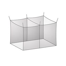 Basic Nature klamboe Classic Solo, mesh 225, wit, één maat