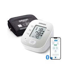 OMRON X2 Smart+ bovenarm bloeddrukmeter. Slimme bloeddrukmeter voor thuisgebruik met Bluetooth en compatibele app voor smartphones