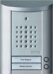 Ritto 1840220 Entravox Interphone 2 entrées Argenté