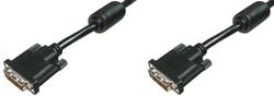 DIGITUS DK-320100-020-S Cable DVI 2 m DVI-D Black Cabos DVI (2 m, DVI-D, DVI-D, Male, Male, Nickel)