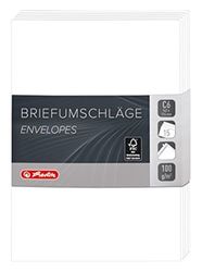 Herlitz 11368131 Lot de 15 enveloppes C6 avec patte autocollante et sans fenêtre Papier FSC Mix