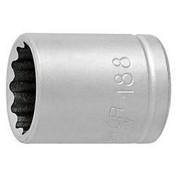 Unior 188/2 12p twaalfkantsteeksleutel met binnenvierkantaandrijving 1/4 inch, 6 mm