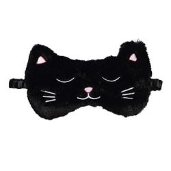 Draeger Nachtmasker voor katten, ultra zacht, gewicht veer, 100% polyester, slaapmasker van kunstbont