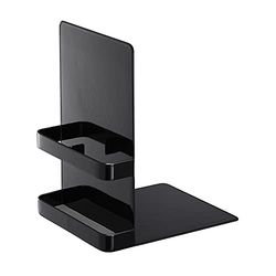 YAMAZAKI 6873 Tower Bookends, Black, Steel, 12 x 15 x 18 cm