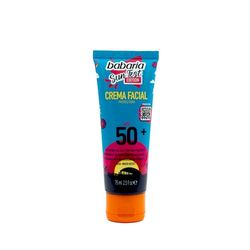 Babaria - Crema solare viso 50+ Sunfest, edizione limitata - 75 ml | Antimacchia | Texture leggera | Resistente all'acqua | Uso quotidiano