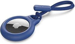 Belkin Anneau de protection avec cordon d'attache (protection pour AirTag, accessoire résistant aux rayures, bleu)