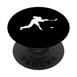 Joueur de hockey sur glace Drôle de hockey sur glace PopSockets PopGrip - Support et Grip pour Smartphone/Tablette avec un Top Interchangeable