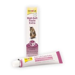 GimCat Malt-Soft Pasta Extra - Kattensnack met anti-haarbalwerking, die de uitscheiding van haarballen bevordert - 1 tube (1 x 50 g)