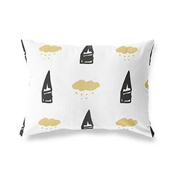 BonaMaison Motif Aléatoire Housse de Coussin Motif, Taie d'oreiller pour Lit Voiture Canapé Maison Salon Chambre, Décoration D'intérieur, 35x50 Cm - Conçu et Fabriqué en Turquie