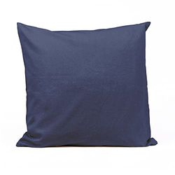 Fairtrade & organische vierkante kussenhoes, marineblauw, Fairtrade & Organic Vierkante kussenhoes