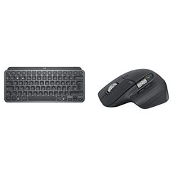 Logitech MXKEYS MINI WRLS ILLUMINATA KB GRAPHITE - UK - INTNL & MX Master 3S-Mouse wireless ad alte prestazioni con scorrimento ultraveloce, ergonomico, 8K DPI- Grigio scuro