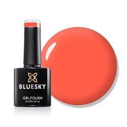 Bluesky Gel Nail Polish 10ml, Sunset Orange - SS2519, Orange Gel Nail Polish for 21 Day Manicure, Requires Curing Under LED UV Nail Lamp