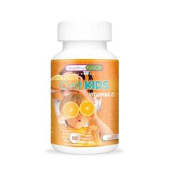 Healthy FUSION Fersa Potente Immunizzante per Bambini| A base Vitamina C pura| Difese Forti, Energia e Vitalità| Promuove una Crescita e uno Sviluppo Sano| Gusto Arancia, 60 compresse masticabili