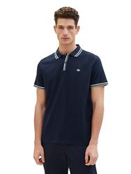 TOM TAILOR Poloshirt voor heren, 10668 - Sky Captain Blue, XXL