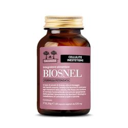BIOSNEL Formula Potenziata Salugea - Integratore per la cellulite e la ritenzione idrica - 60 capsule - 100% naturale con Ananas, Garcinia, Vite Rossa, Gynostemma - In Vetro Scuro