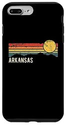 Arkansas USA Retro Sunset Diseño de estilo envejecido Carcasa para iPhone 7 Plus/8 Plus