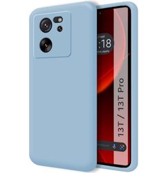 Tumundosmartphone Cover Silicone Liquido Ultra Morbida per Xiaomi 13T/13T Pro 5G Colore Azzurro