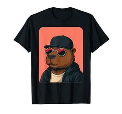 Capybara Indossare Occhiali Da Sole Uomo Donna Graphic Capybara Maglietta