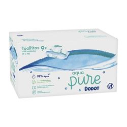 DODOT Aqua Pure Lingettes pour Bébés avec 99% Eau, 432 Unités