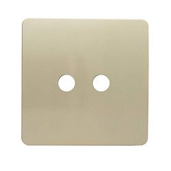 Trendi SPARE FACEPLAAT Voor artistieke moderne glanzende TV Tactiele 2 Bende Socket Goud ART-2TVSGO-SP