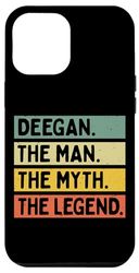 Carcasa para iPhone 12 Pro Max Deegan The Man The Myth The Legend - Cita personalizada divertida