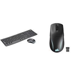Logitech MK270 Draadloos Toetsenbord & CORSAIR M75 WIRELESS RGB Lichtgewicht FPS