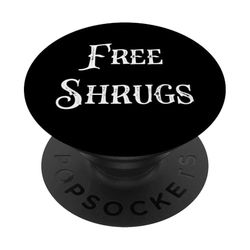 Cita Sarcástica Divertida Gratis Encoge De Hombros Realista Pesimista Sarcasmo PopSockets PopGrip Adhesivo