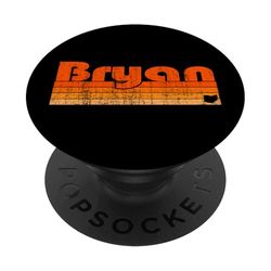 Bryan, Ohio, estilo retro de los años 80 PopSockets PopGrip Adhesivo