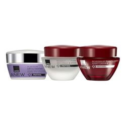 Avon Anew Reversalist Set, Day Cream 50ml + Night Cream 50ml + Eye Cream 20ml, Pack of 3, To Help Plump & Smooth, Ultimate Skincare Trio for Age 30+, Powered by Collagen, Cruelty Free