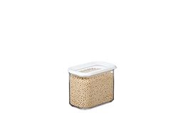 Mepal - Recipientes para alimentos Modula - Tapers transparentes para alimentos com tampa - organizador de cozinha e caixa de armazenamento de plástico - empilhável e hermético, 1000 ml - White