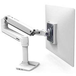 Ergotron - Braccio LX, supporto da scrivania per monitor ultrawide e piatti fino a 34 pollice, da 3,2 a 11,3kg, VESA 75x75/100x100mm - Bianco (45-490-216)
