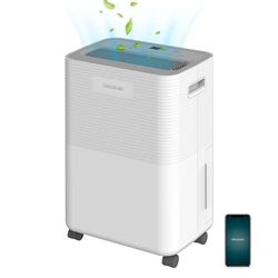 Cecotec Ontvochtiger BigDry 8000 Expert Connected. 16 L/dag, Verwijderbare tank van 2L, Wifi-besturing, Droogfunctie voor kleding en 24-uurs timer, Dekking van 30m2