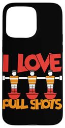 Calcio balilla divertente scherzo Custodia per iPhone 15 Pro Max