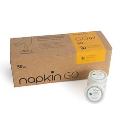Napkin Go 07 Citronella vochtige doekjes in capsule, hypoallergeen, verpakking van 50 stuks