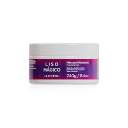 Lowell - Masque hydratant Liso Mágico - Soin naturel des cheveux - Résultats professionnels - Hydratation en profondeur et contrôle des frisottis - Cheveux lisses et brillants - 240 g