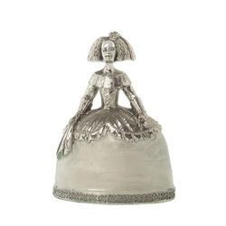 Alexandra House Living Figurine décorative Ménine argentée Acrylique Plastique Mélamine 11 x 6 x 15 cm