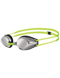 arena Tracks Junior Mirror Occhialini Nuoto da Gara Anti-Appannamento per Bambini, Occhialini Piscina con Protezione UV, 4 Ponti Nasali Intercambiabili, Guarnizioni in Silicone