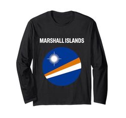 Bandera moderna de las Islas Marshall Manga Larga